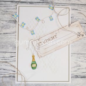 Die Student Champagneflaska gummiapan