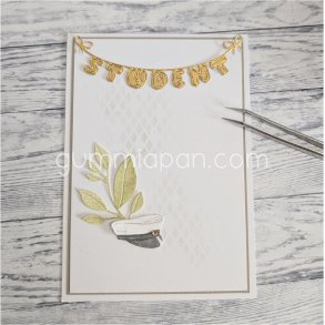 Die Student Banner gummiapan 