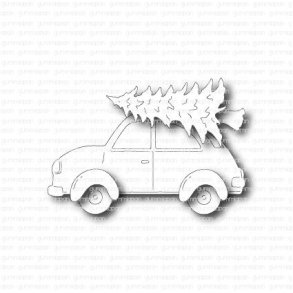 Gummiapan Die Bil med julgran J