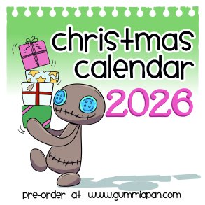 Gummiapan jule kalender 2026 FORUDBESTILLING