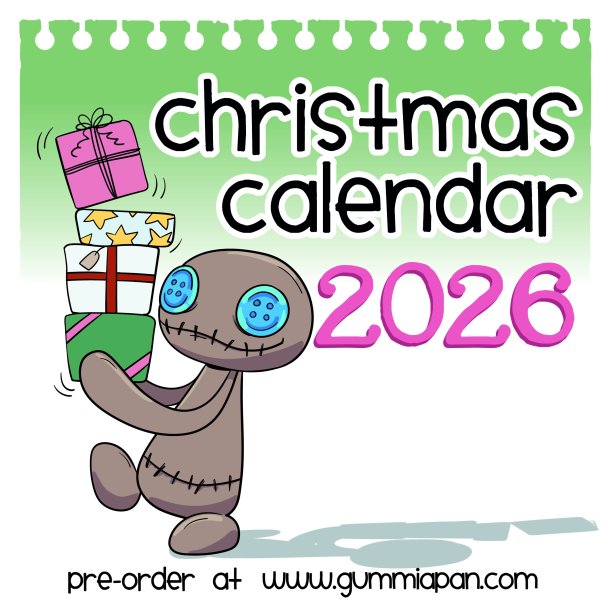Gummiapan jule kalender 2026 FORUDBESTILLING
