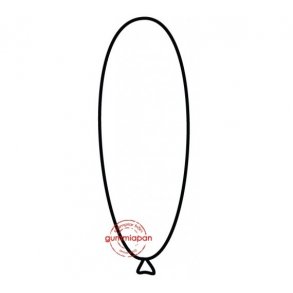Gummistempel aflang ballon ST27