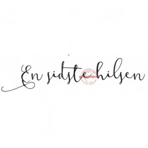 Gummistempel En sidste hilsen 