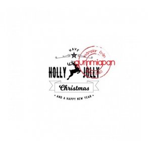 Gummistempel GA Engelsk tekst 