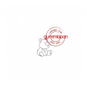 Gummistempel GA lille Teddybjrn -ST16
