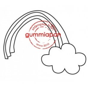 Gummistempel GA regnbue ST16