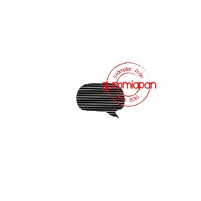 Gummistempel GA stribet taleboble ST27