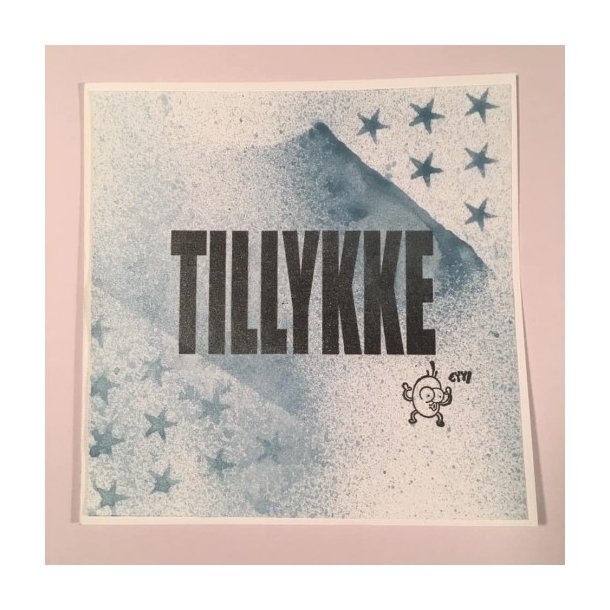 Gummistempel GA "TILLYKKE" ST50