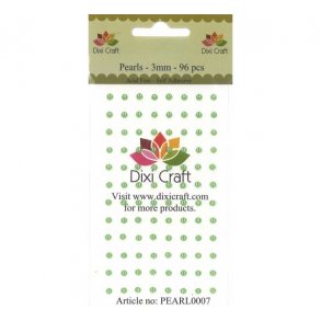 Halvperler 3mm 96stk lime pearl0007 xxx