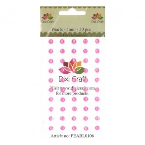 Halvperler 5mm 50stk pink pearl0106 xxx