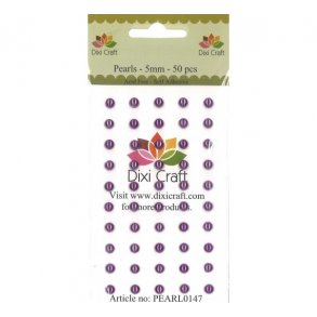 Halvperler 5mm 50stk violet pearl0147 xxx