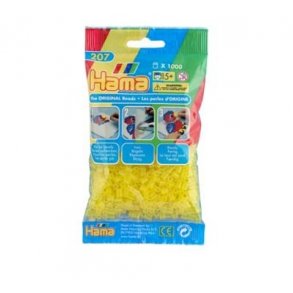 Hama perler midi nr. 14 transp. gul 1000stk