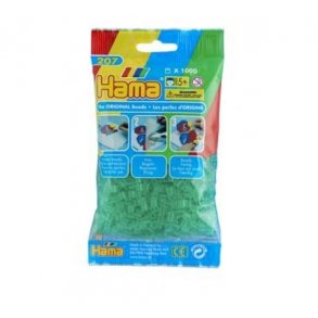 Hama perler midi nr. 16 transp. gr�n 1000stk