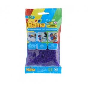 Hama perler midi nr. 24 transp. lilla 1000stk