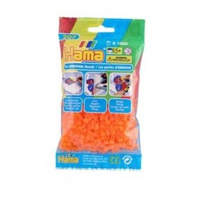 Hama perler midi nr. 38 neon orange 1000stk