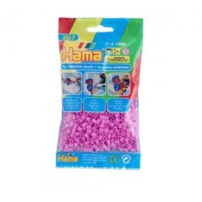 Hama perler midi nr. 48 pastel pink 1000stk