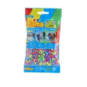 Hama perler midi nr. 50 pastel mix 1000stk