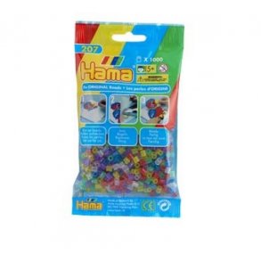 Hama perler midi nr. 54 transp. glitter 1000stk
