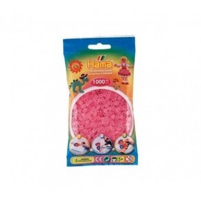 Hama perler midi nr. 72 trans pink 1000stk
