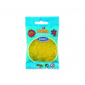 Hama perler MINI nr. 14 transp. gul 2000stk