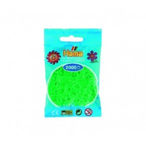 Hama perler MINI nr. 37 neon grn 2000stk