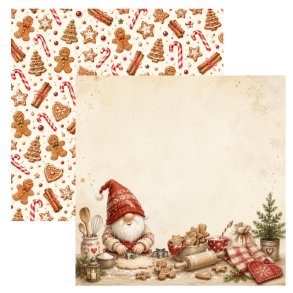 Designpapir Julens Bageri 30,5 x 30,5 cm - Luna Hobby