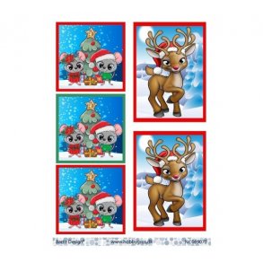 Klippeark Barto Rudolf med nissehue M34