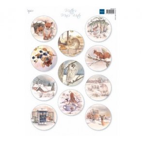 Klippeark Marianne 0186 Vinter/dyr M6