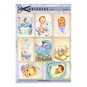 Klippeark Q Nostalgiske drenge babymotiver M43