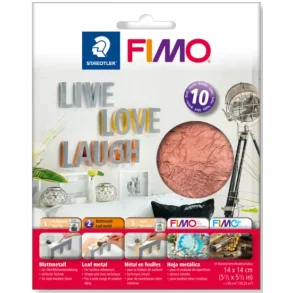 Fimo Blad betal kobber 120g 10ark 14x14cm