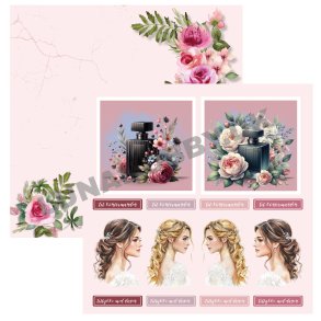 Designpapir Konfirmation Pige - 30,5 x 30,5 cm - Luna Hobby