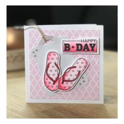 Kort &amp; kuvert 4x4" 25stk Hvid Anita&apos;s