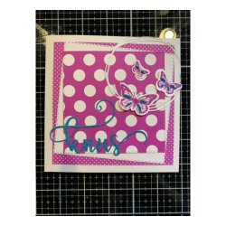 Kort &amp; kuvert 4x4" 25stk Hvid Anita&apos;s