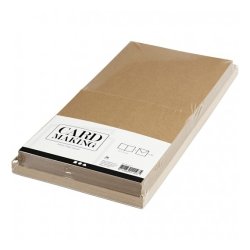 Kort og kuverter, kort str. 15x15 cm, kuvert str. 16x16 cm, natur, 50st
