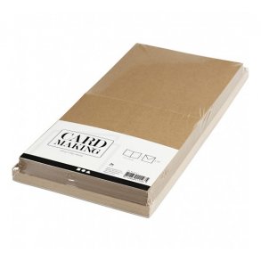 Kort og kuverter, kort str. 15x15 cm, kuvert str. 16x16 cm, natur, 50s�t
