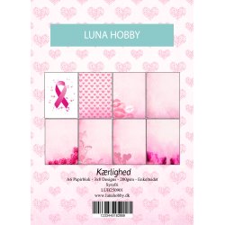 A6 Papirblok K�rlighed - Luna Hobby - 