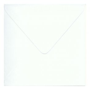 Kuvert 17x17cm hvid 25 stk