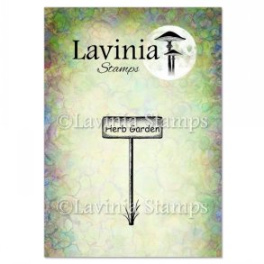 Herb Garden Sign Stamp Lavinia