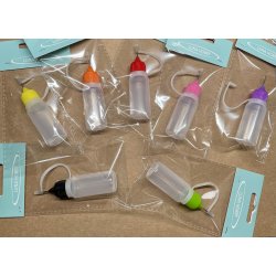 Limflaske med stl spids, 1 stk. 10 ml, ass. farver