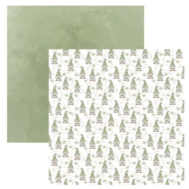 Designpapir Gnomes - 30,5 x 30,5 cm. - Luna Hobby