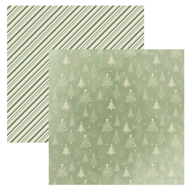 Designpapir Tr�er creme - 30,5 x 30,5 cm. - Luna Hobby