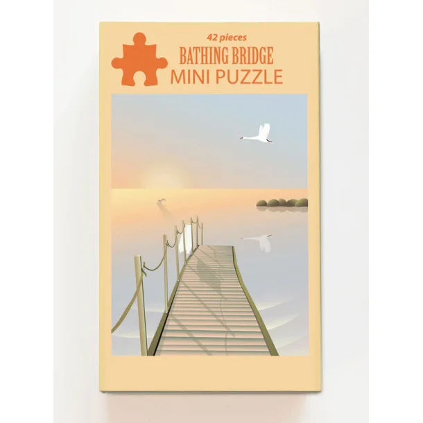 Mini puslespil Bathing Bridge 42 brikker Vissevasse
