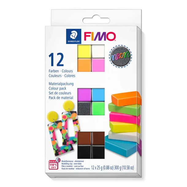 Fimo Colour pack 8013 Neon 12x25g