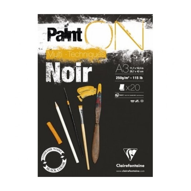 PAINT-ON Black blok A3