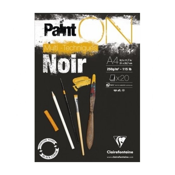 PAINT-ON Black blok A4