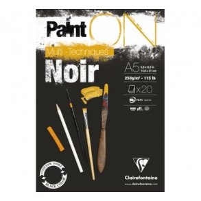 PAINT-ON Black blok A5