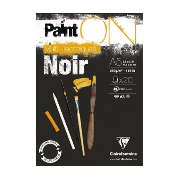 PAINT-ON Black blok A5