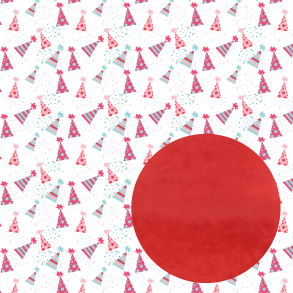 Designpapir Partyhatte 30,5 x 30,5 cm - Luna Hobby