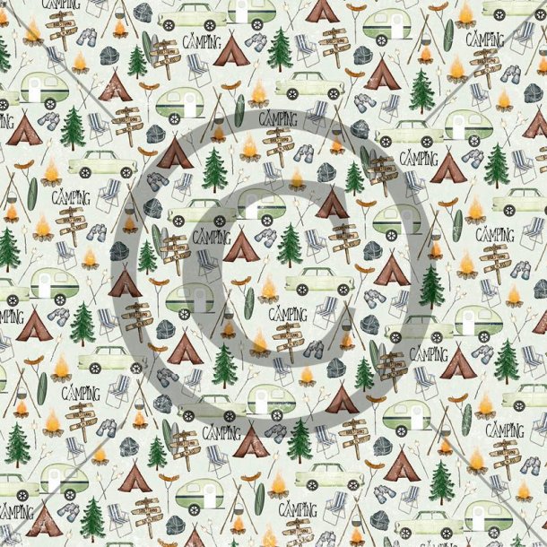 Papirdesign M�nsterpapir 12x12" Camping