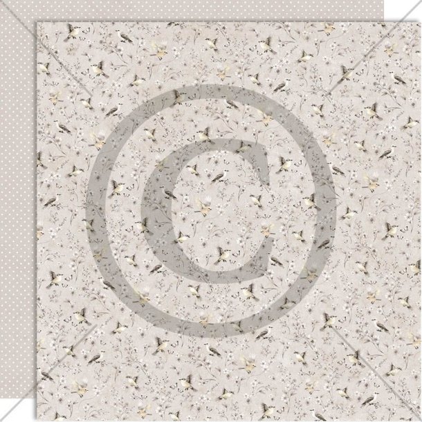 Papirdesign m�nsterpapir 12 x 12" Kvitter og sang